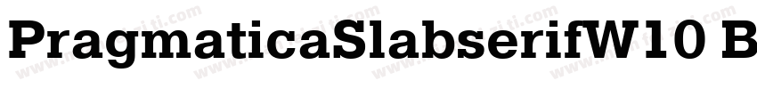 PragmaticaSlabserifW10 Bold Regula字体转换